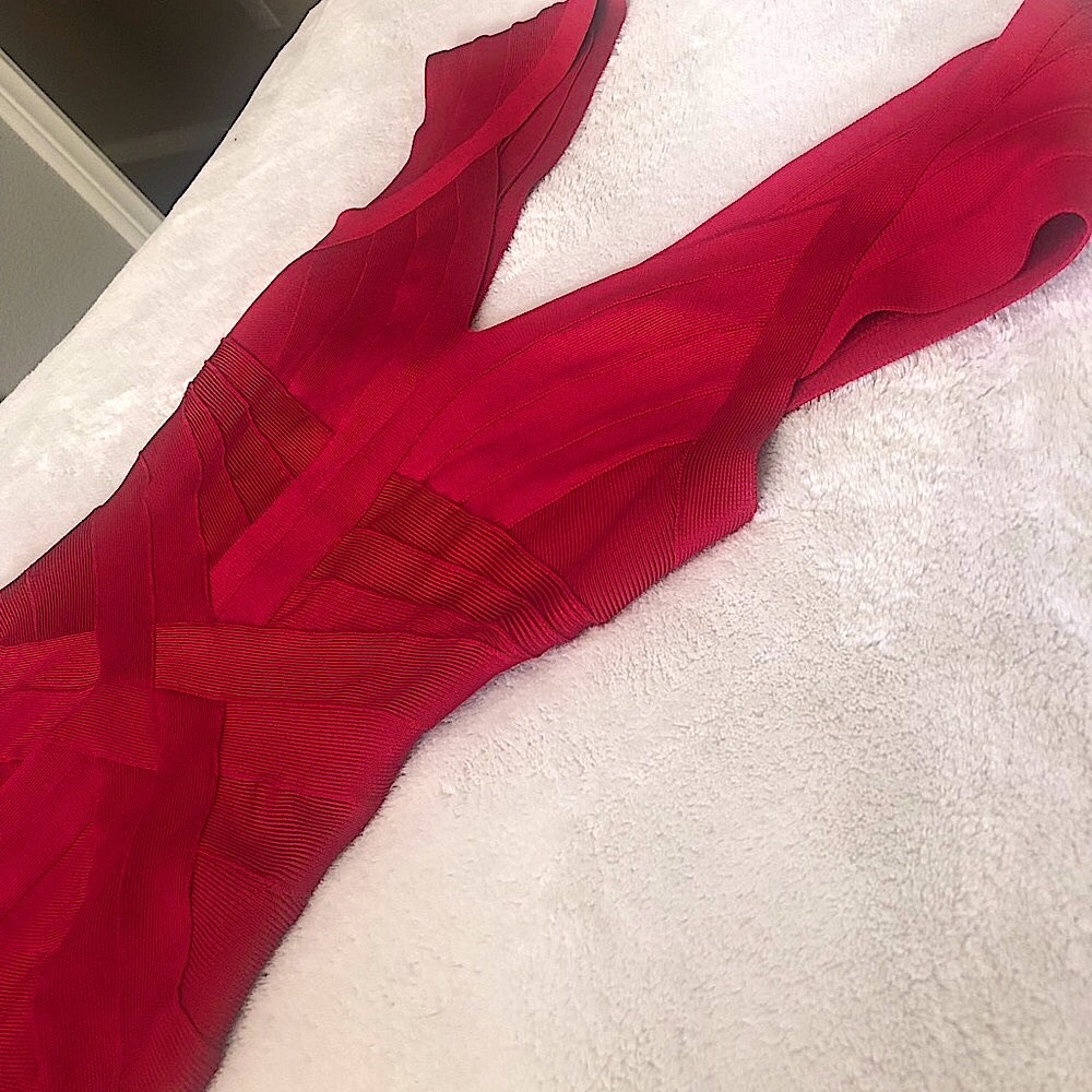 Herve Ledger Dress - Red